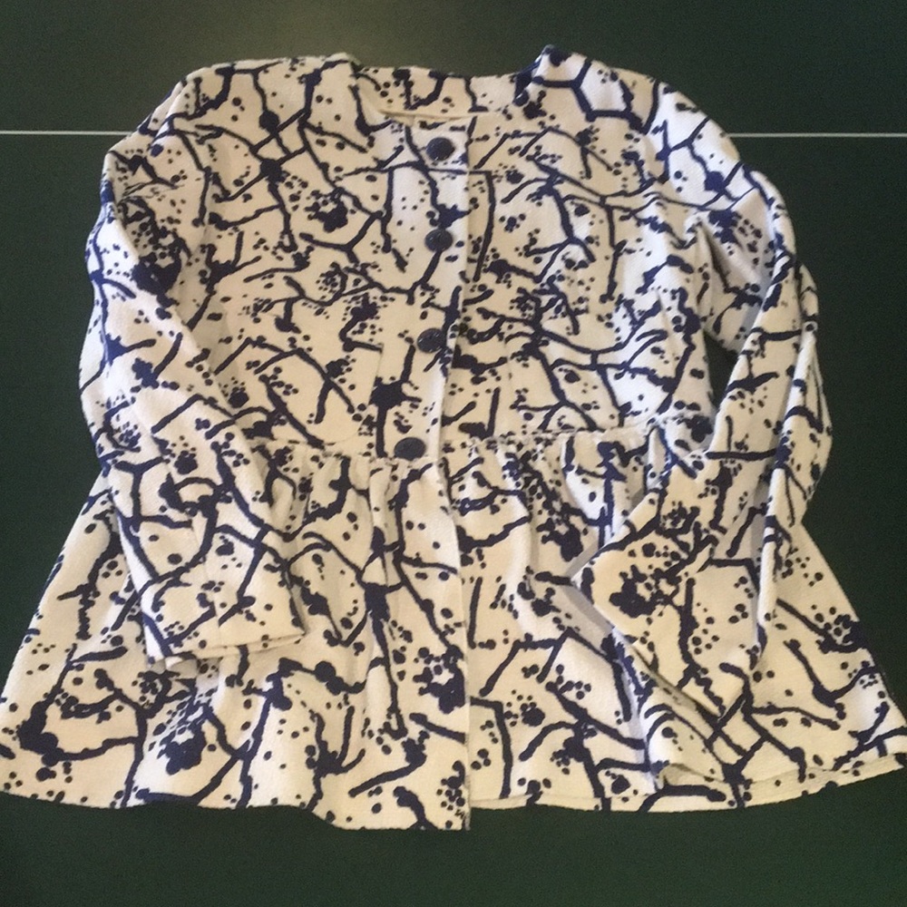Missoni blue/white splattered blazer